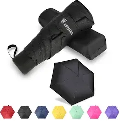 GAOYAING Small Mini Umbrella with Case by GAOYAINIG Light Compact Design Perfect for Travel Lightweight Portable Parasol Outdoor