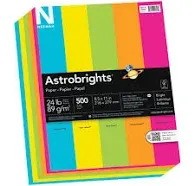 Astrobrights Color Paper Bright Assortment 24lb 8.5 x