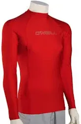 O&#039;neill Men&#039;s Basic Skins 50+ Long Sleeve Rash Guard, Red, M