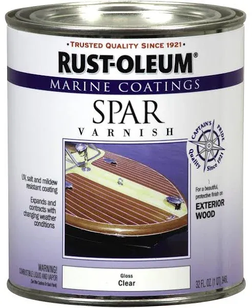 Rust-Oleum® Marine Coatings Exterior Gloss Clear Wood Spar Varnish - 1 qt.