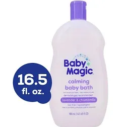 Baby Magic Chamomile Calming Baby Bath for Infants and Tear Free Lavender, Hypoallergenic, 16.5 Oz