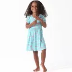 Gerber Infant & Toddler Girls Rainbow Sky Short Sleeve Twirl Dress