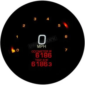 "Dakota Digital Tank Speedometer - Black Bezel - 4.5  - '04-'10"