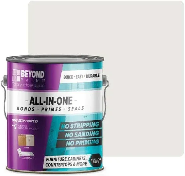 - Furniture, Cabinets and More All-in-Refinis<wbr/>hing Paint -Quart of Bright White