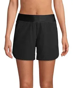 Lands' End Women's Curvy Fit 5" Quick Dry Swim Shorts with Panty