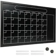 Excello Global Products Magnetic Calendar Chalkboard