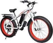 Electric Bike for Adults 1000W, Removable 48V/17.5AH Battery E-Bike, Max 31Mph,Fat Tire Electric Bicycle 26" 4.0 for Trail Riding/Excursion/Commute 21-Speed Shifting UL and GCC Certified