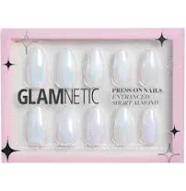  Press On Nails - | Solid Opaque Light Pastel Pink Short Oval Nails, Think Pink