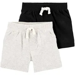 Carter's Baby Boys 2-Pack Cotton Pull-On Shorts