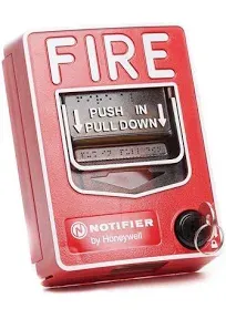 Notifier NBG-12LX Fire Alarm Addressable Pull Station Key Lock