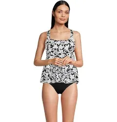 Women's Lands' End Flutter Empire UPF 50 Tankini Swimsuit Top