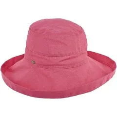 Scala Big Brim Cotton Sun Hat (Aqua) Caps