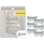 Venus for Pubic Hair & Skin Women's Razor Blade Refills - 6ct