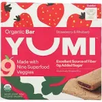 Yumi Organic Strawberry Rhubarb Bars