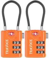 TSA Approved Luggage Locks, Travel Locks Which Also Work Great as Gym Locks, ...