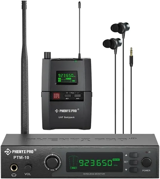 Phenyx Pro Uhf Stereo Wireless In-Ear Monitor System