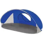 Portable Beach Pop Up Tent Sun Shelter Pop Up (Blue with Gray Accents) NEW