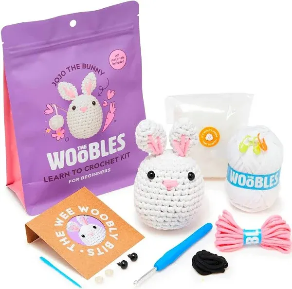 The Woobles Bunny Crochet Kit for Beginners