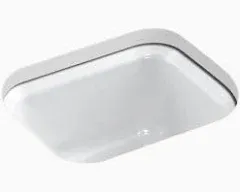 KOHLER K-6589-U-0 Northland Under-Mount Bar Sink - White