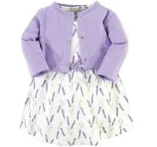 Touched by Nature Baby Girl Organic Cotton Dress and Cardigan