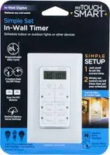 GE MyTouchSmart Digital In-Wall Timer