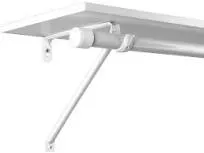 Closet-Pro™ 13-1/4" White Adjustable Shelf & Rod Bracket