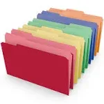 Staples Heavyweight Colored File Folders, 3 Tab, Legal, 50/Box