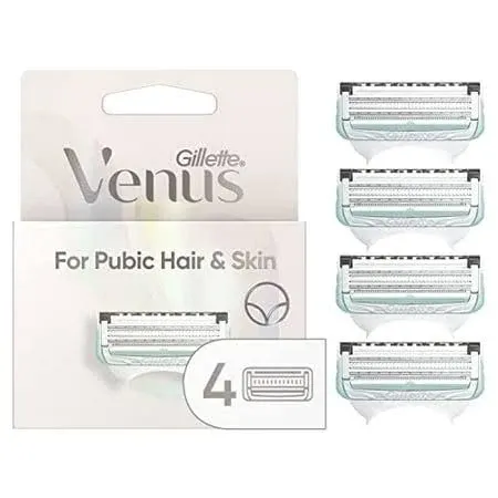 Gillette Venus for Bikini Pubic Hair and Skin Women Razors 4 cartridges - New