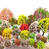 32 Pieces Model Trees 3.5Cm - 10Cm Mixed Model Tree Train Scenery Architecture 