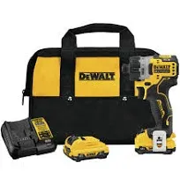 DEWALT DCF601F2 XTREME 12V MAX* Cordless Screwdriver, 1/4-Inch, 2-Ah Batteries