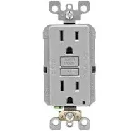 Leviton GFNT1-KGY - 15A Self-test Recepticle SmartlockPro Slim GFCI in Gray