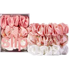 Slip Pure Silk Large Scrunchies - Petal