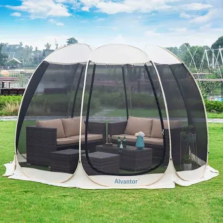 Alvantor Screen House Room Camping Tent Outdoor Canopy Pop Up Sun Shade Shelter Mesh Walls Not Waterproof