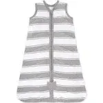 Burt's Bees Baby Beekeeper Wearable Blanket, Small, 1.5 TOG (Medium Weight), Rugby Stripe Grey