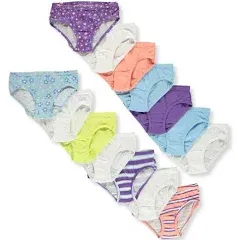 Fruit of the Loom Girls' Cotton Hipster Underwear