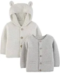 Simple Joys by Carter's Baby Neutral Knit Cardigan Sweaters