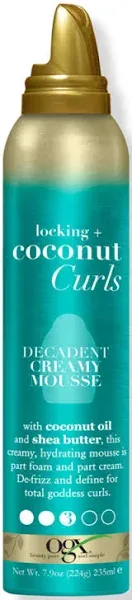 OGX Locking + Coconut Curls Decadent Creamy Mousse