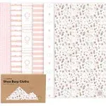 KeaBabies Shea Burp Cloths in Sweet Charm