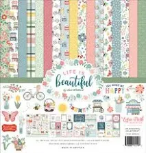 Echo Park &#034;Beautiful Life&#034; 12x12 Paper collection Kit