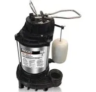 RIDGID 1HP CastIron &amp; StainlessSteel Dual Suction Sump Pump 1000RSDS (E10034194)