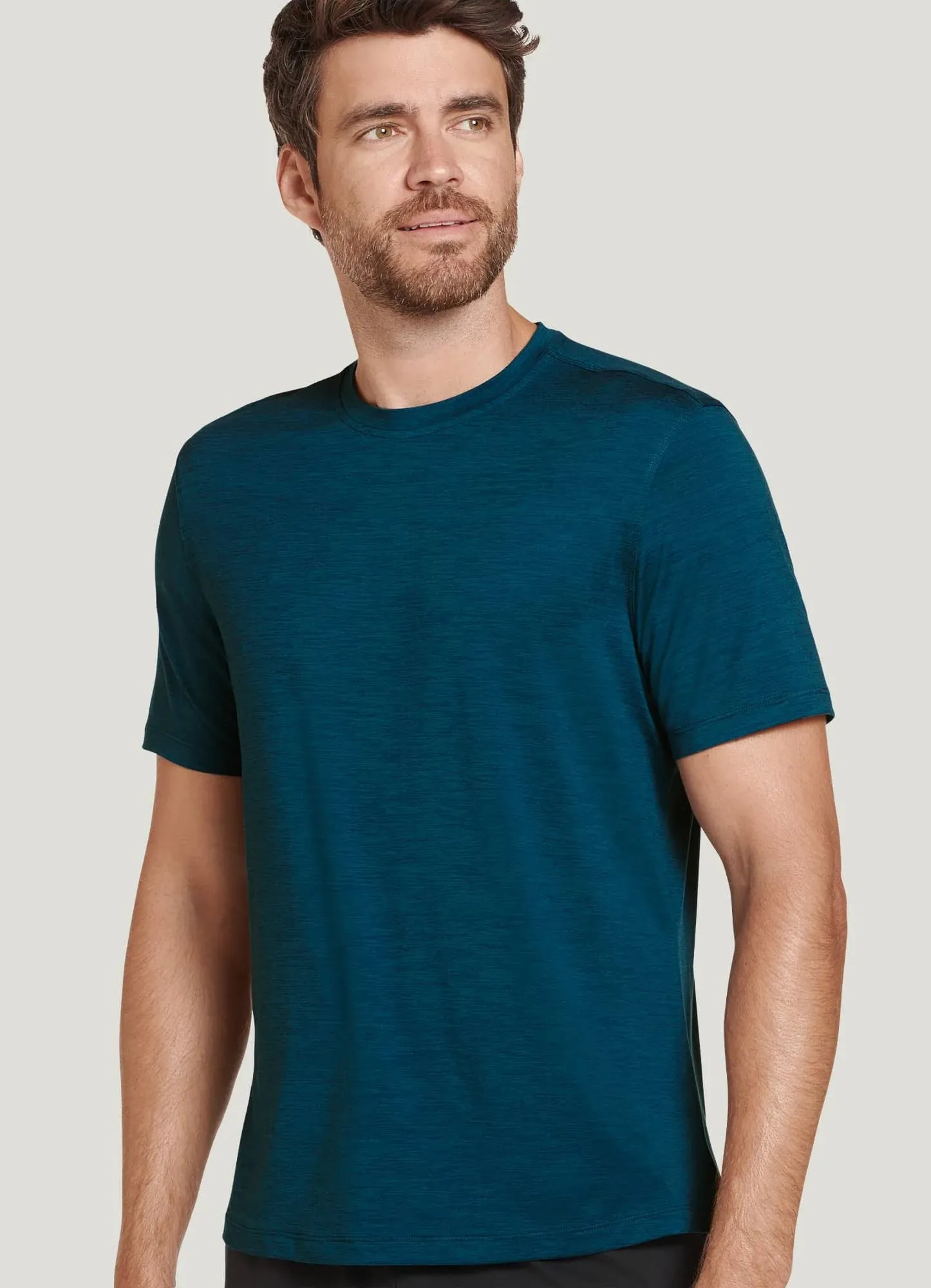 Jockey Men's Activewear Space Dye Crew Tee