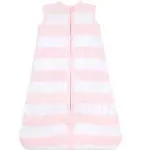 Burt's Bees Baby Rugby Stripe Beekeeper Large Organic Cotton Wearable Blanket in Blossom