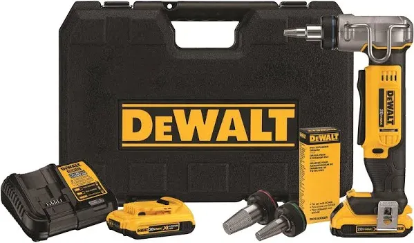 DeWalt DCE400D2 20V MAX PEX Expander Tool Kit