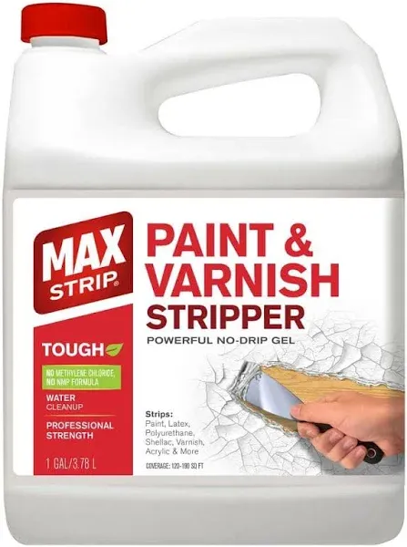 Max Strip Paint &amp; Varnish Stripper 32oz - Paint Stripper for multiple layers of