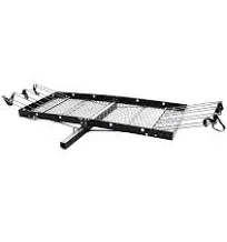 Tow Tuff 62&#034; Steel Cargo Carrier Trailer for Car or Truck with Bike Rack (Used)