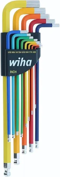 Wiha Ball End Color Coded Hex L-Key Set