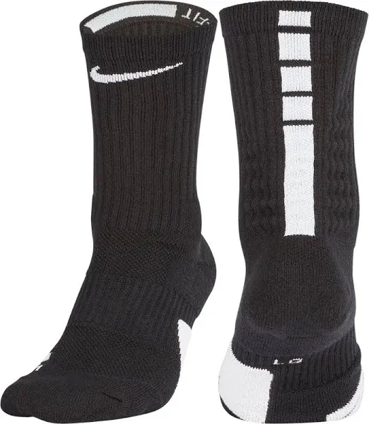 Nike Elite Crew Basketball Socks Black/Red / XL