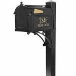 Whitehall Superior Mailbox Package Black