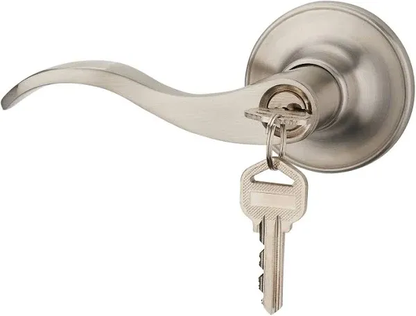 Wave Lever Keyed Entry Door Lock/Door Knob Hardware Wave Handle and Closet Locks