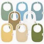 8-Pack Organic Baby Bibs - Newborn Teething Bibs for Baby Girl, Boy (Daybreak)8-Pack Organic Baby Bibs - Newborn Teething Bibs for B…